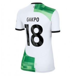 Liverpool Cody Gakpo #18 Gostujuci Dres za Ženska 2023-24 Kratak Rukavima